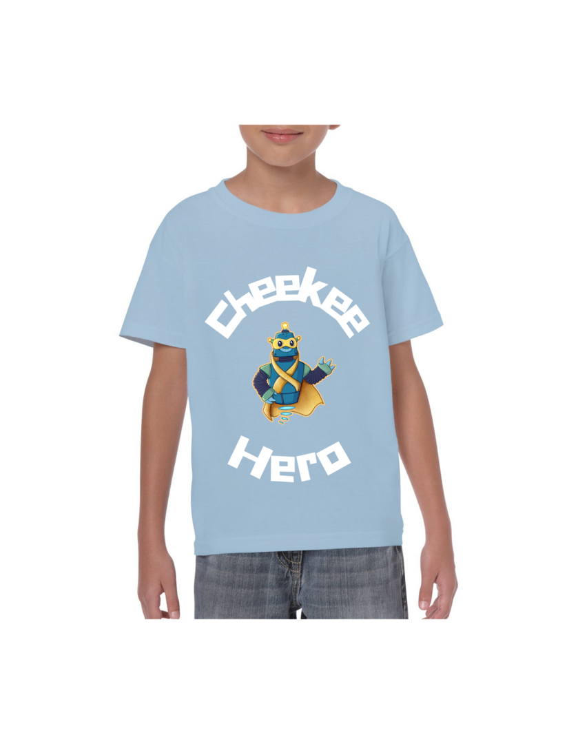 Cheekee Hero Crew Circle Tee (Kids) - LIGHT BLUE image 0